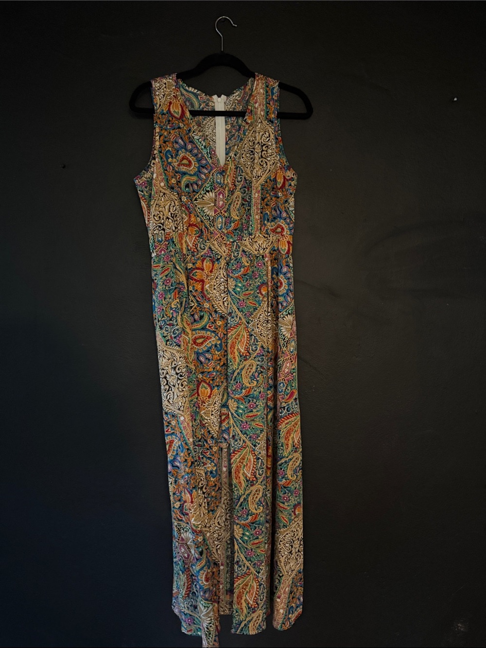 Source Unknown Multicolor Paisley Maxi Dress